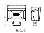 30W-LED-Flood-Light-product-size-image1