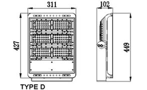 LED FLOOD LIGHT 240W-TypeD