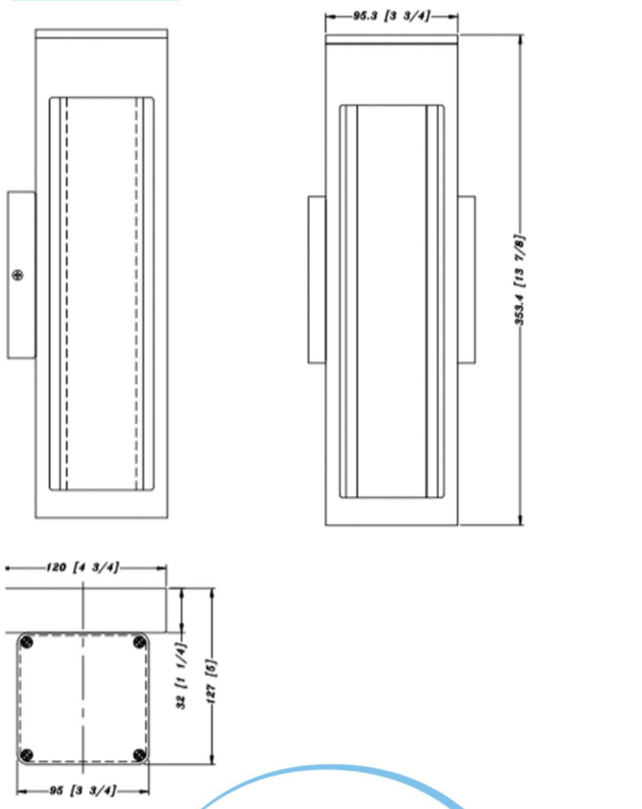 Black and Glass Outdoor Led Wall Light - Houston LED Lighting ...